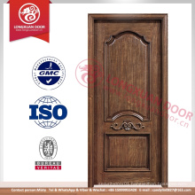 Europe luxury classic wooden door with flower
